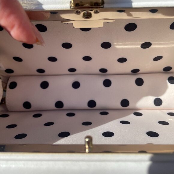 KATE SPADE KITT WICKER CONVERTIBLE CLUTCH CROSSBODY BAG Rectangular Casual - Picture 15 of 16